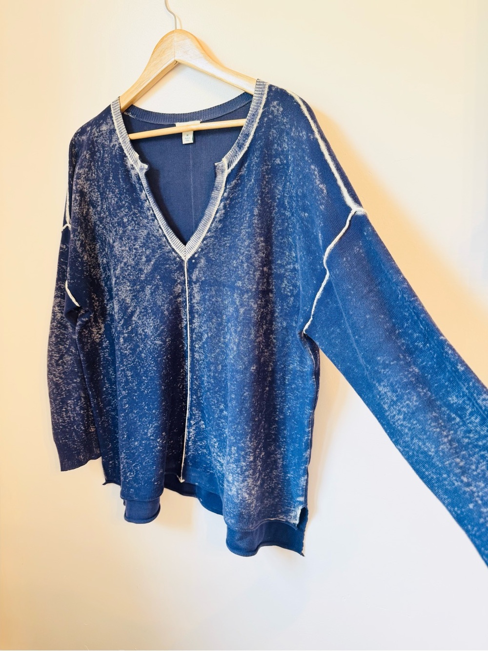 Sundance Samantha Cobalt Blue V-Neck Sweater